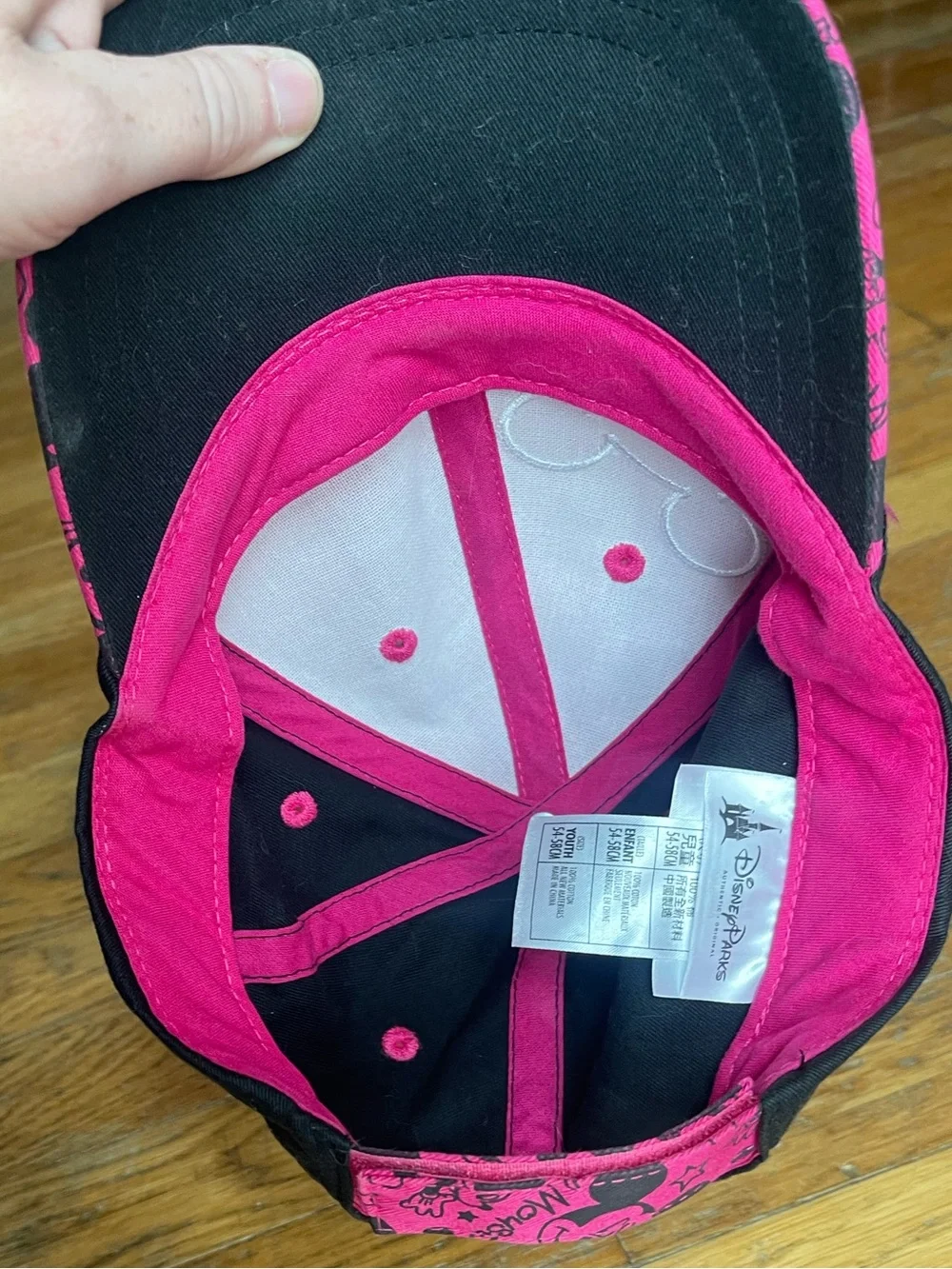 Disney Parks Pink Mickey Mouse Rhinestone Baseball Cap